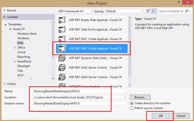 new Visual Studio Project